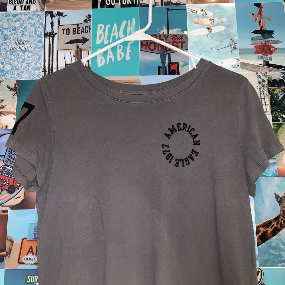 Grey American Eagle Tee